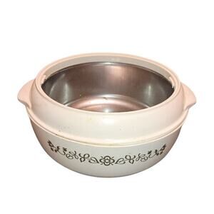 Vintage Pelicano 6" Insulated Metal Lined Food Storage Container (No Lid)